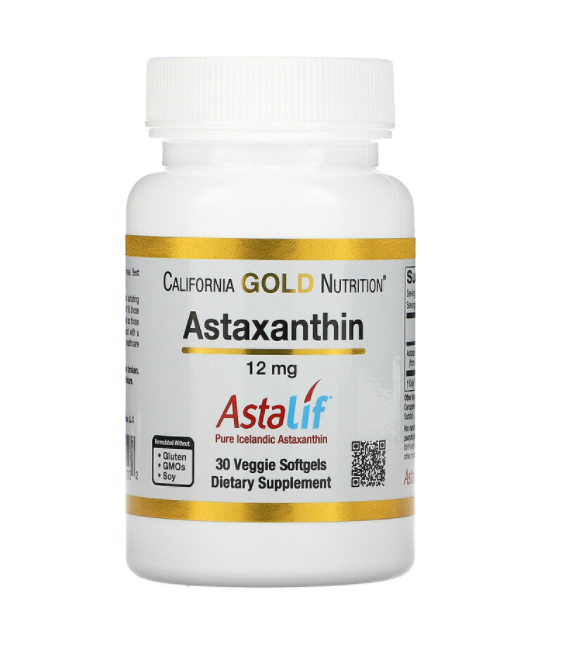 Astaxanthin 12 Mg 30 Softgels Nutreez 