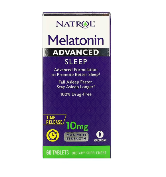 MELATONIN -NATROL- 10MG TIME RELEASE 60 TABLETS