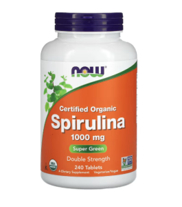 SPIRULINA ORGANIC DOUBLE STRENGTH 1000mg 240 tabs - NOW