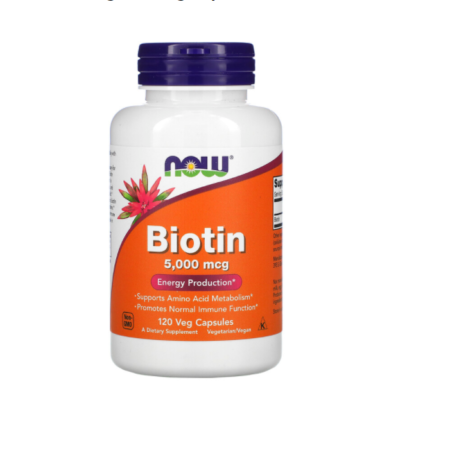 BIOTIN NOW 5000 mcg 120 Veg Caps