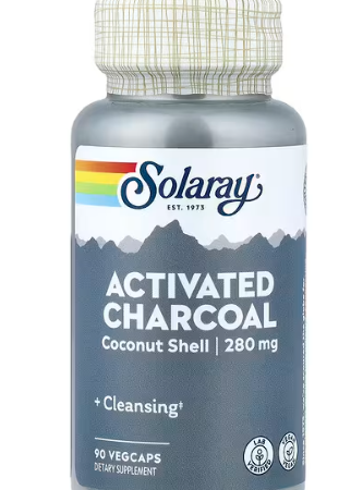 ACTIVATED CHARCOAL 280mg 90 veg caps