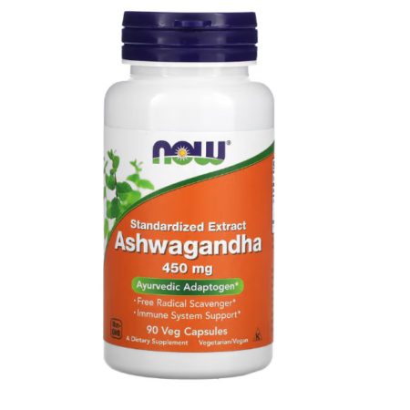ASHWAGANDHA STANDARDISED EXTRACT -NOW - 450MG 90 VEG CAPS