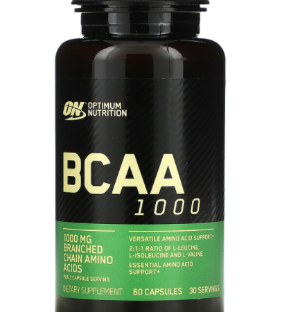 BCAA 1000 OPTIMUM NUTRITION 500 mg 60 Capsules