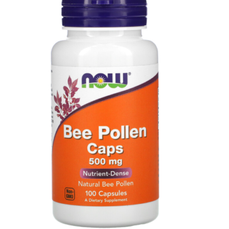 BEE POLLEN CAPS NOW 500mg 100 Capsules