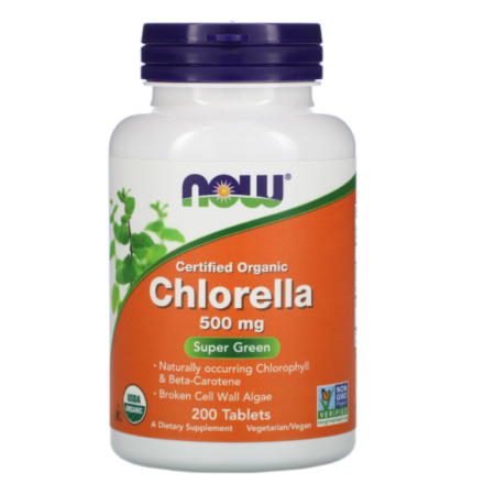CHLORELLA 1000mg - NOW-  120 TABLETS