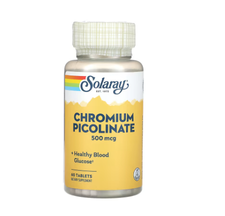 CHROMIUM PICOLINATE 500mcg  60 tablets