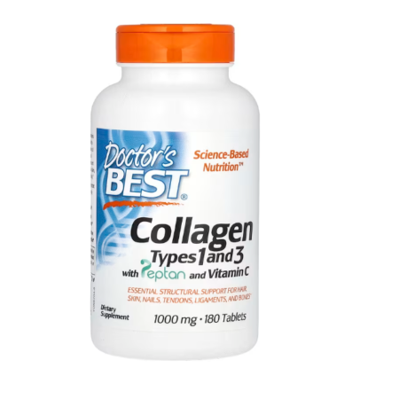 COLLAGEN TYPES 1&3 WITH PEPTAN AND VIT C 180 TABLETS-DOCTOR'S BEST