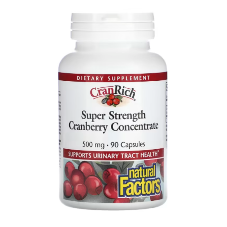 CRANRICH SUPER STRENGTH CRANBERRY CONCENTRATE 500mg 90 caps- NATURAL FACTORS