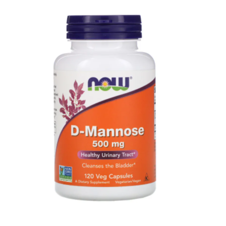 D-MANNOSE - NOW 500mg 120 veg caps