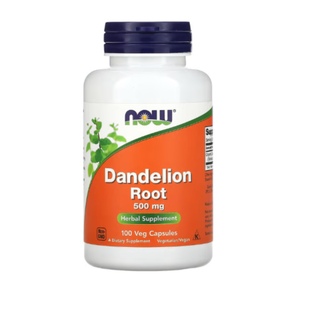 DANDELION ROOT - NOW - 500MG 100 VEG CAPS