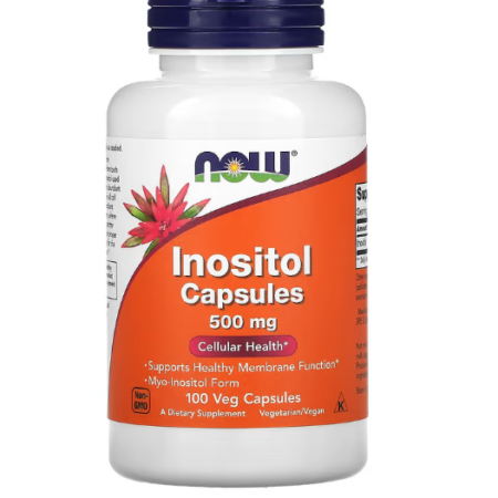 INOSITOL CAPS - NOW - 500MG 100 VEG CAPS