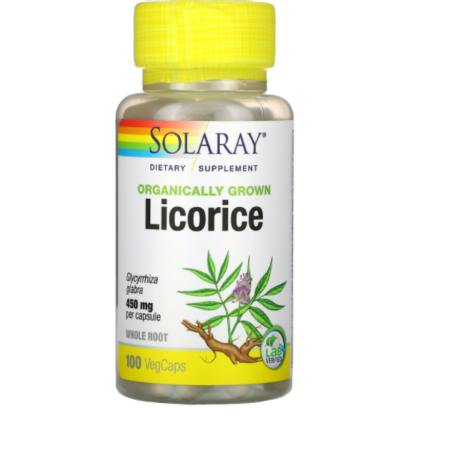 LICORICE-SOLARAY 450mg 100 VegCaps
