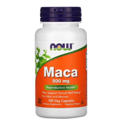 MACA - NOW- 500MG 100 VEG CAPS
