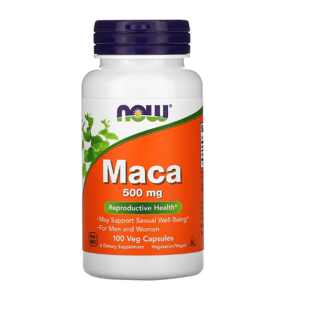 MACA - NOW- 500MG 100 VEG CAPS