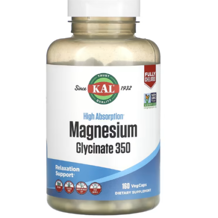 MAGNESIUM GLYCINATE -KAL- 350MG 160 VEG CAPS