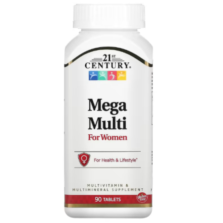 MEGA MULTI FOR WOMEN- 21ST CENTURY-90 TABLETS