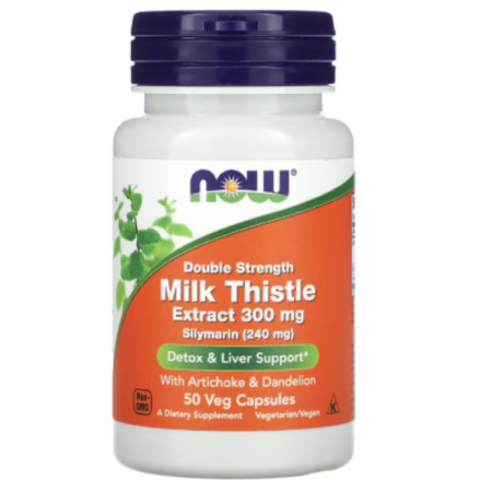 MILK THISTLE 300mg 50 veg caps - NOW