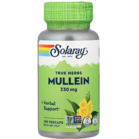 MULLEIN 330mg 100 veg caps - SOLARAY