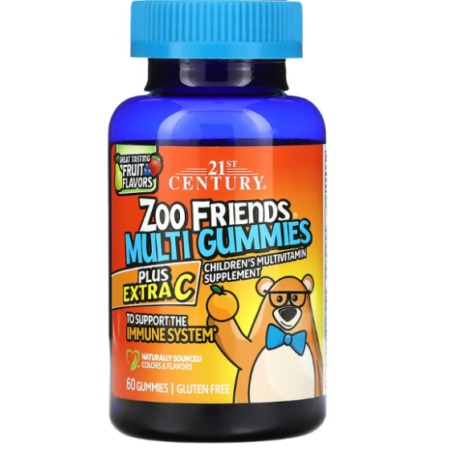 KIDS MULTI VITAMIN AND IMMUNE HEALTH GUMMIES-FRUIT FLAVOURS 60 GUMMIES