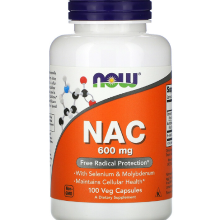 NAC NOW 600mg 100 Veg Caps