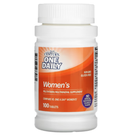 MULTIVITAMIN ONE DAILY WOMEN'S -21ST CENTURY- 100 TABLETS