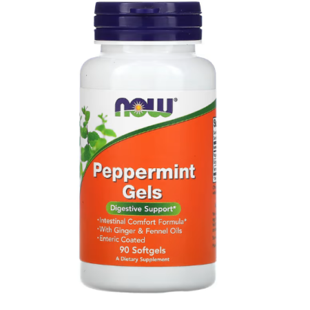 PEPPERMINT GELS - NOW - 90 SOFTGELS