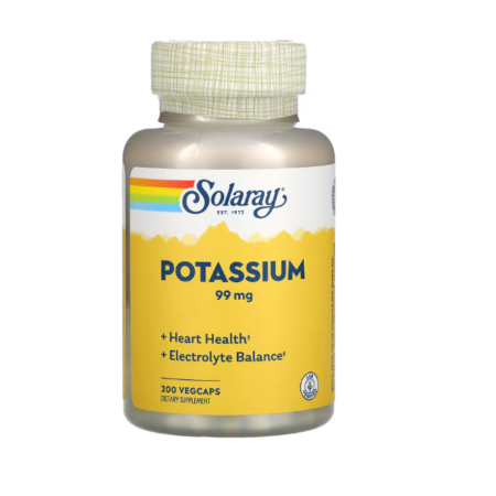 POTASSIUM - SOLARAY - 99MG 200 VEG CAPS
