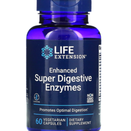 SUPER DIGESTIVE ENZYMES LIFE EXTENSION 60 Veg Caps