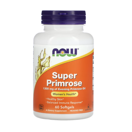 SUPER PRIMROSE-EVENING PRIMROSE OIL 1300mg 60softgels-NOW