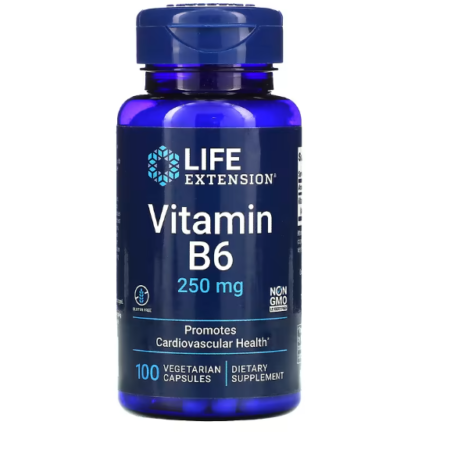 B6 - LIFE EXTENSION - 250MG 100 VEG CAPS