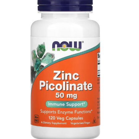 ZINC PICOLINATE 50mg 60 veg capsules - NOW