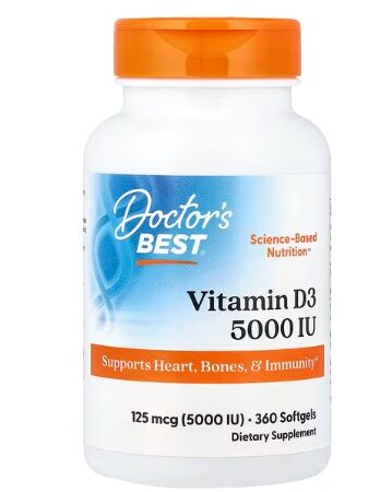 D3 5000iu 180 softgels Doctor's Best