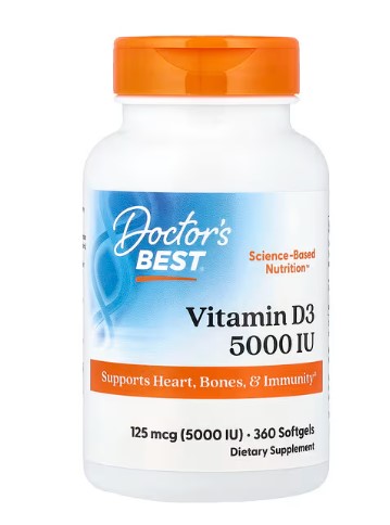 D3 5000iu 180 softgels Doctor's Best