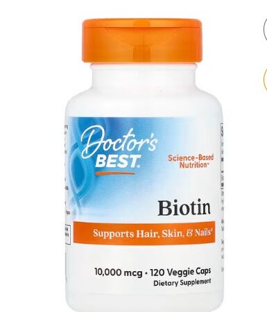 BIOTIN 10000mcg 120 veg caps Doctor's Best