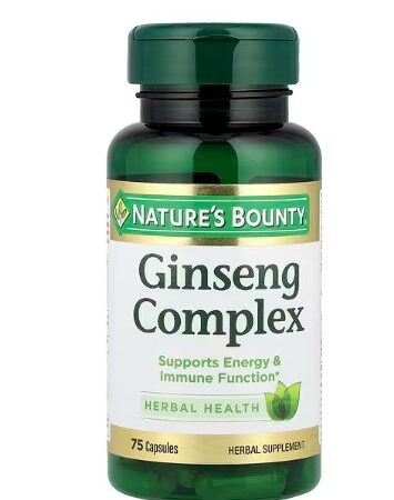 GINSENG COMPLEX 75 caps NATURE'S BOUNTY