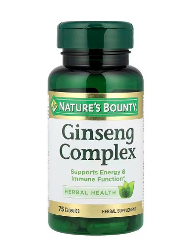 GINSENG COMPLEX 75 caps NATURE'S BOUNTY