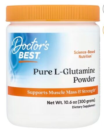 L-GLUTAMINE PURE POWDER 300gr Doctor's Best